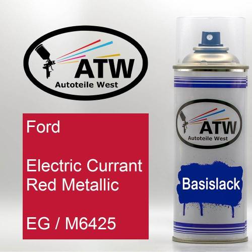 Ford, Electric Currant Red Metallic, EG / M6425: 400ml Sprühdose, von ATW Autoteile West.